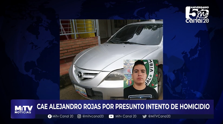 CAE ALEJANDRO ROJAS POR PRESUNTO INTENTO DE HOMICIDIO
