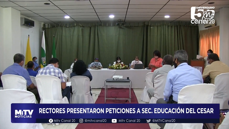 RECTORES PRESENTARON PETICIONES A SEC EDUCACIÓN DEL CESAR