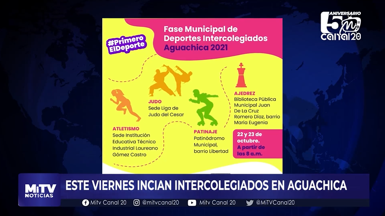 ESTE VIERNES INCIAN INTERCOLEGIADOS EN AGUACHICA