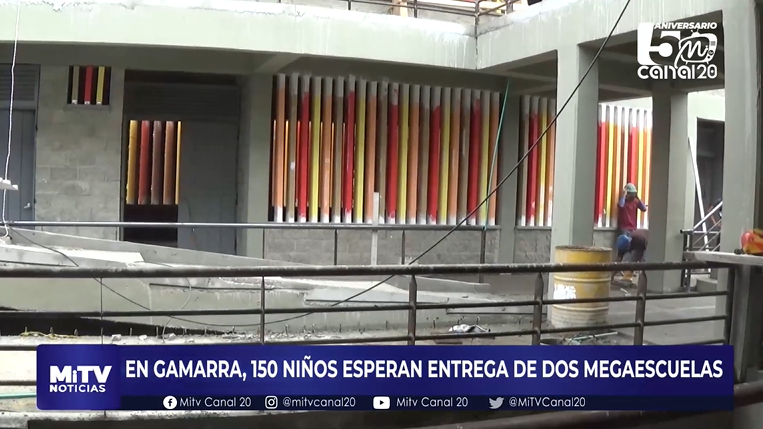 EN GAMARRA, 150 NIÑOS ESPERAN ENTREGA DE DOS MEGAESCUELAS