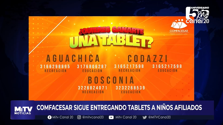 COMFACESAR SIGUE ENTREGANDO TABLETS A NIÑOS AFILIADOS