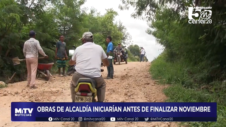 OBRAS DE ALCALDÍA INICIARÍAN ANTES DE FINALIZAR NOVIEMBRE