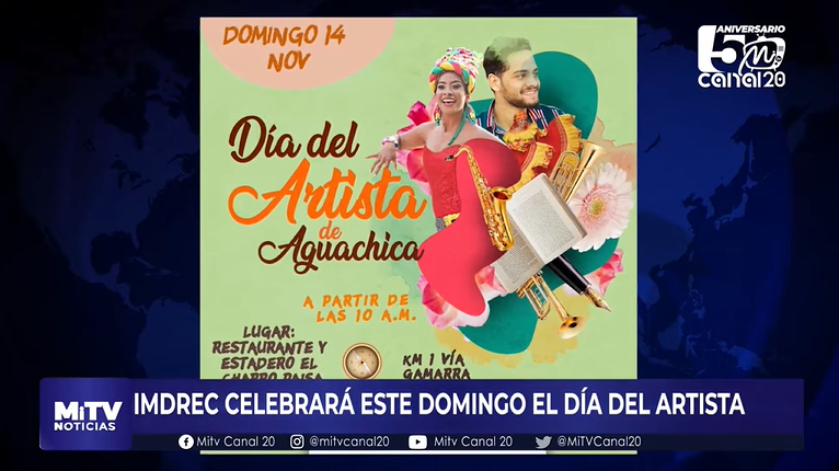 IMDREC CELEBRARÁ ESTE DOMINGO EL DÍA DEL ARTISTA