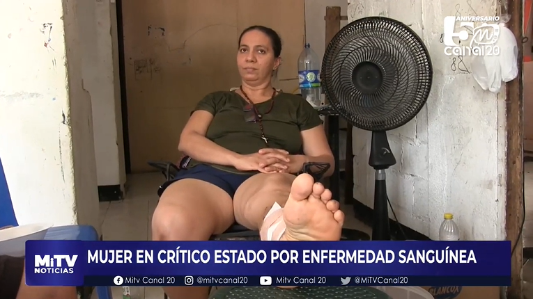 MUJER EN CRÍTICO ESTADO POR ENFERMEDAD SANGUÍNEA