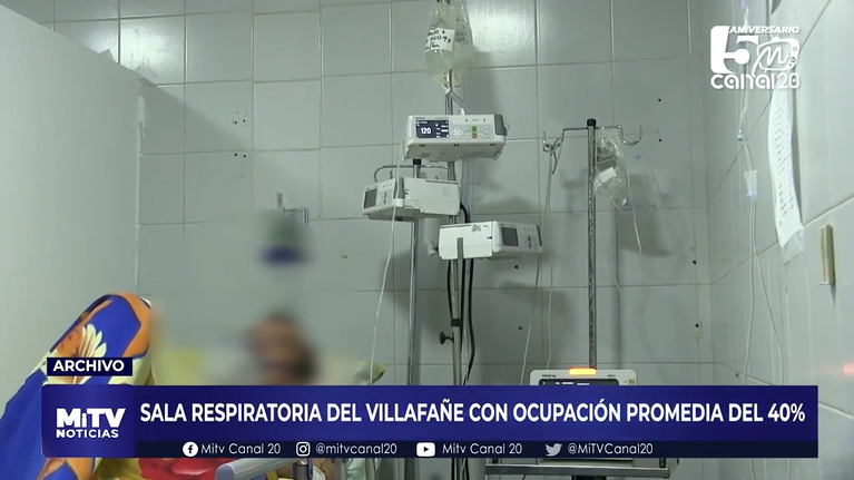 SALA RESPIRATORIA DEL VILLAFAÑE CON OCUPACIÓN PROMEDIA DEL 40%