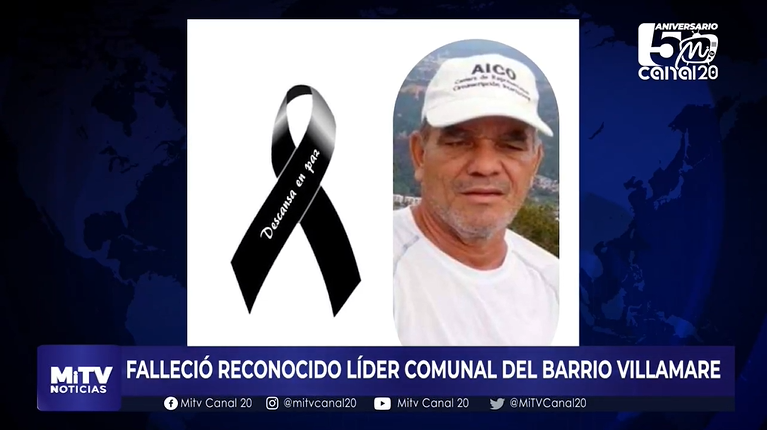 FALLECIÓ RECONOCIDO LÍDER COMUNAL DEL BARRIO VILLA MARE