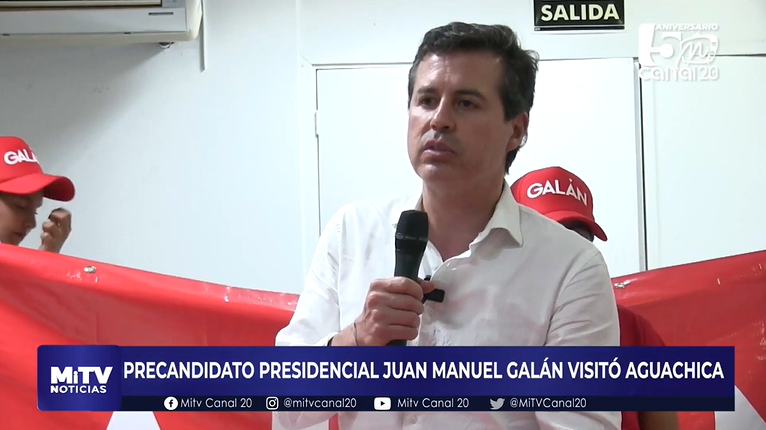 PRECANDIDATO PRESIDENCIAL JUAN MANUEL GALÁN VISITÓ AGUACHICA