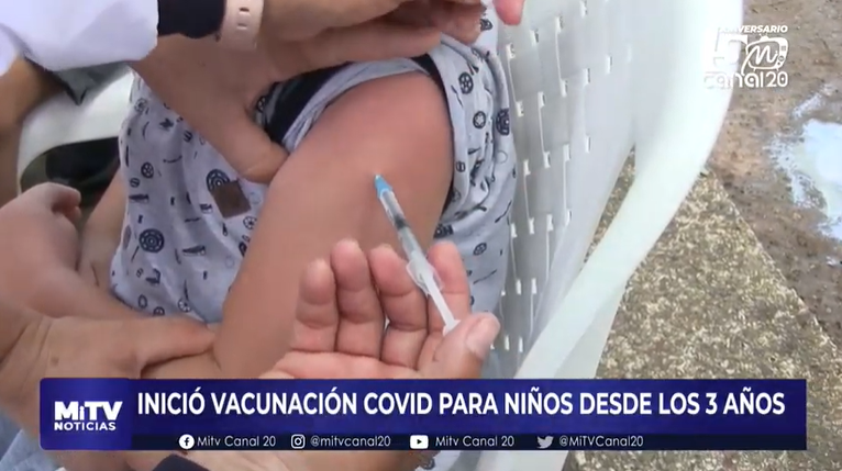 INICIÓ VACUNACIÓN COVID PARA NIÑOS DESDE LOS 3 AÑOS