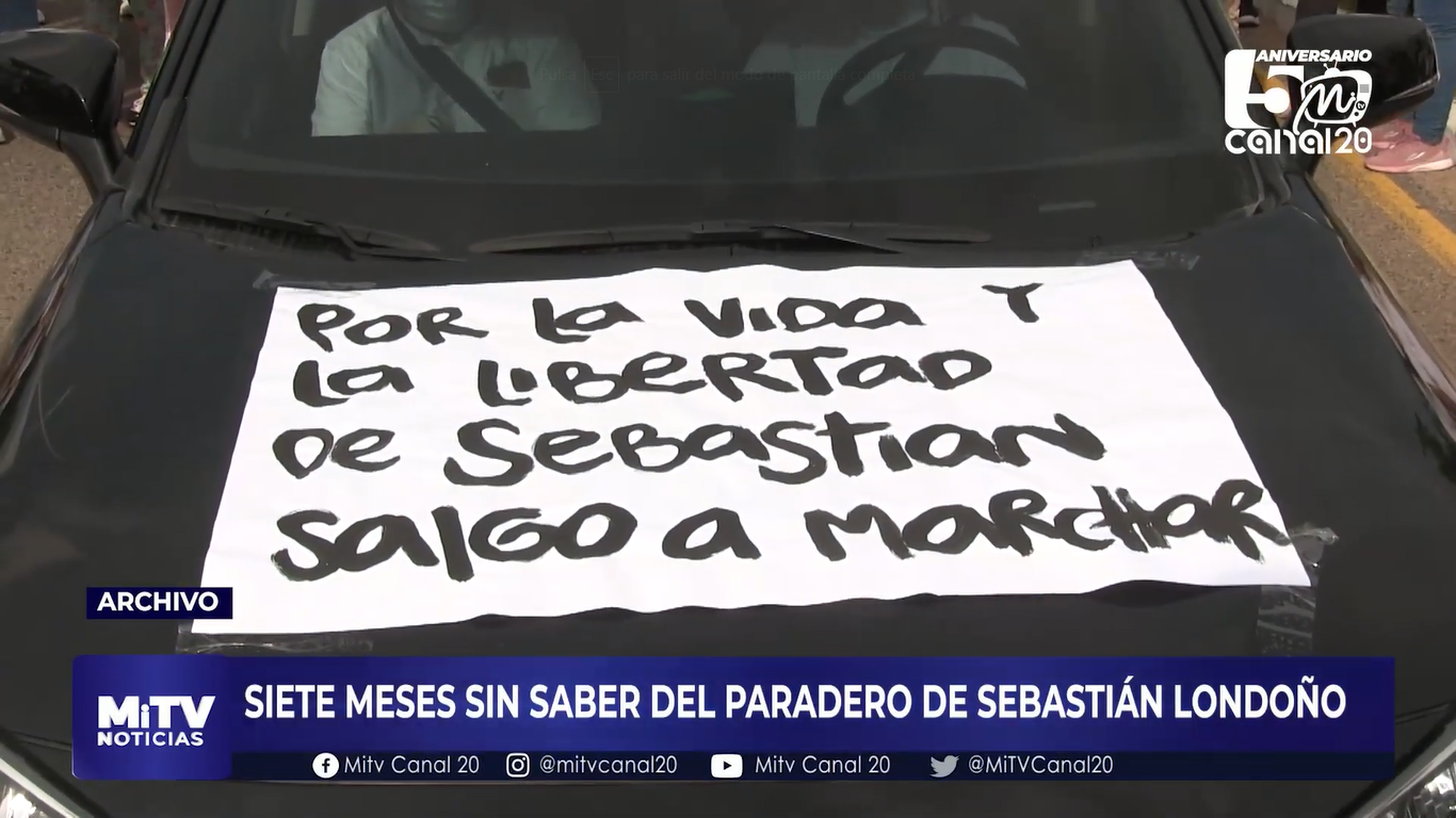 SIETE MESES SIN SABER DEL PARADERO DE SEBASTIÁN LONDOÑO