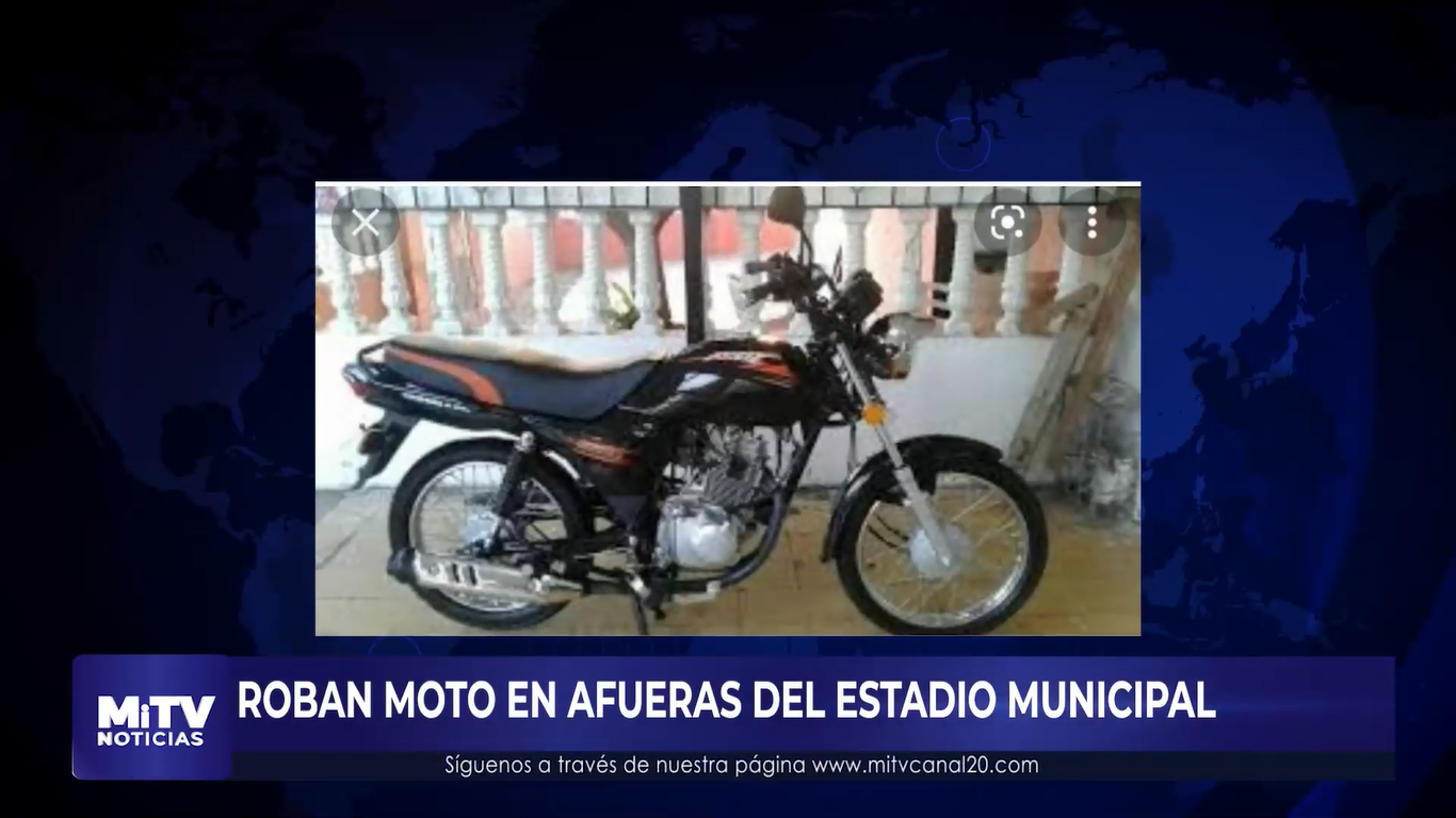 ROBAN MOTOCICLETAS EN EL ESTADIO