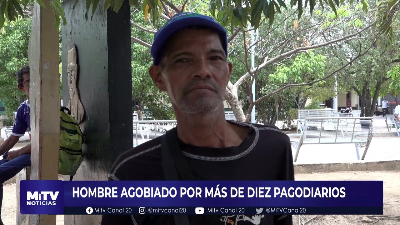 HOMBRE AGOBIADO POR MUCHOS PAGODIARIOS