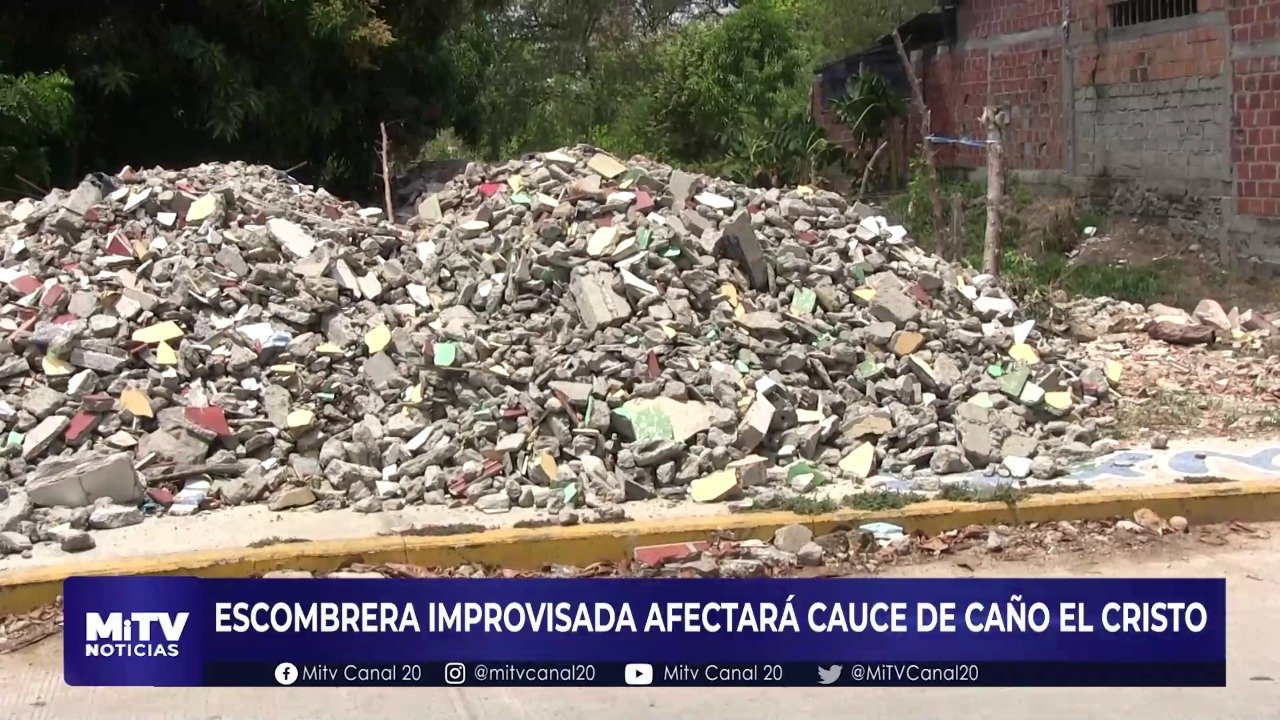 ESCOMBRERA AFECTA CAÑO EL CRISTO