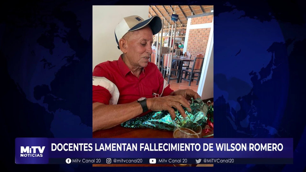 DOCENTES LAMENTAN FALLECIMIENTO DE WILSON ROMERO
