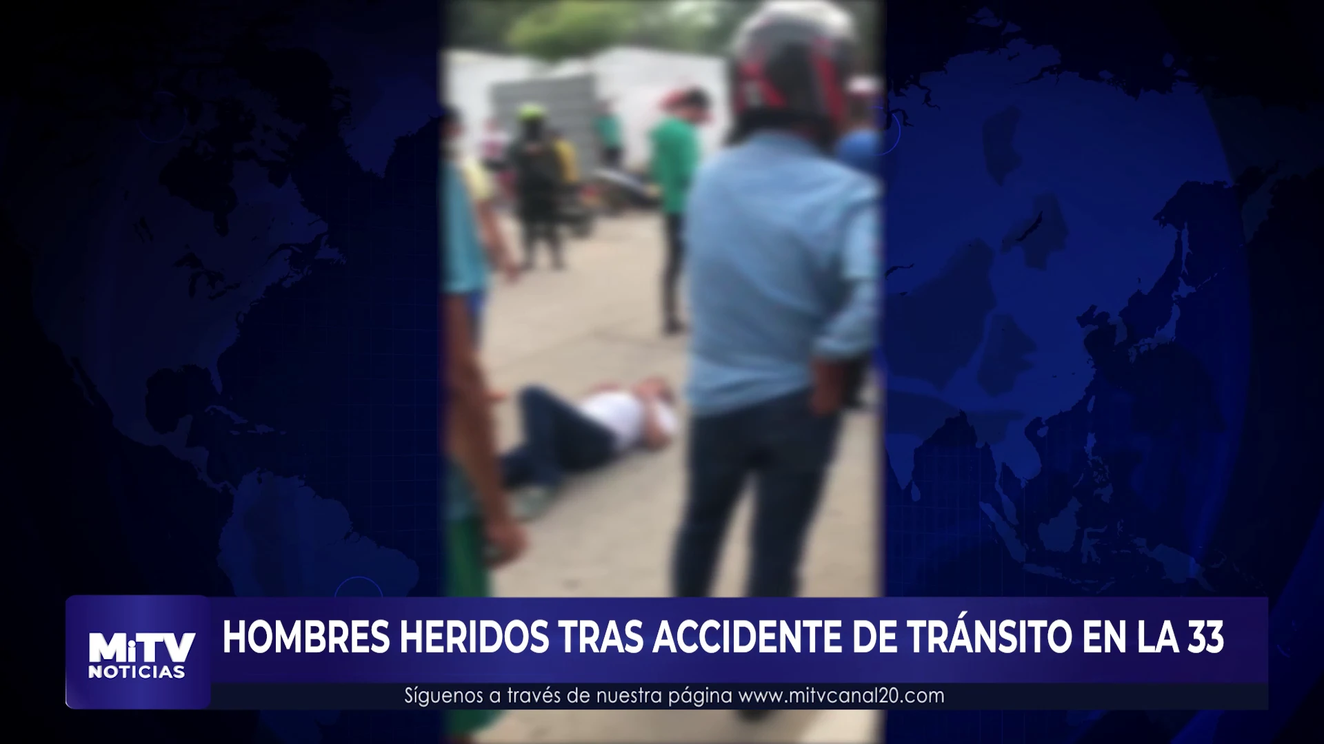 HOMBRES HERIDOS EN ACCIDENTE VIAL