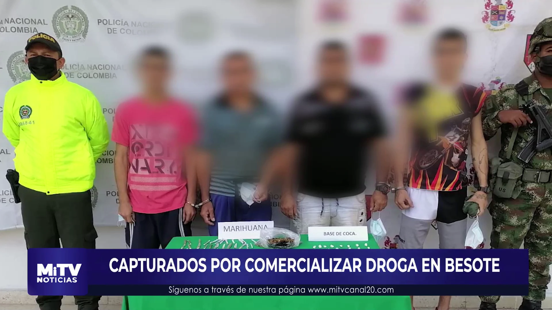CAPTURADOS POR VENDER DROGA