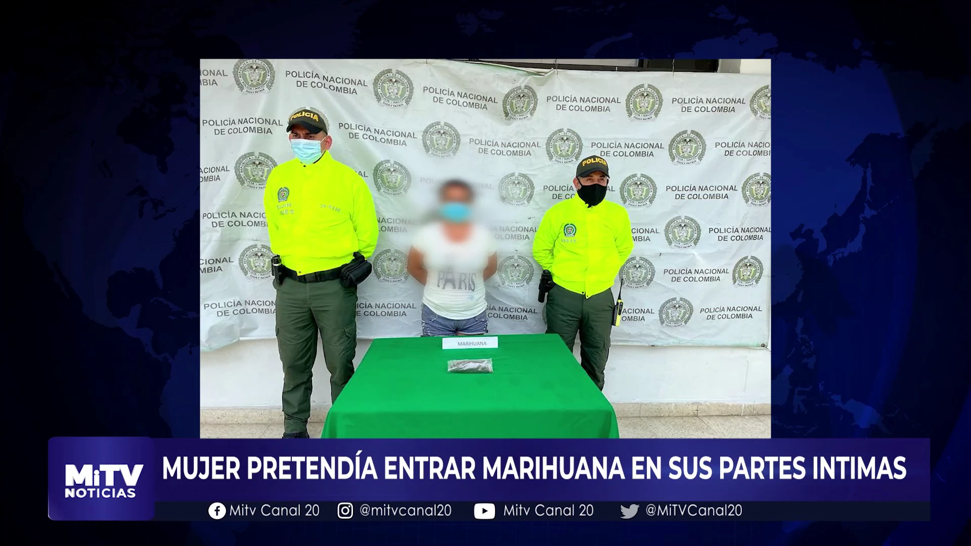 MUJER PRETENDÍA ENTRAR MARIHUANA EN SUS PARTES INTIMAS