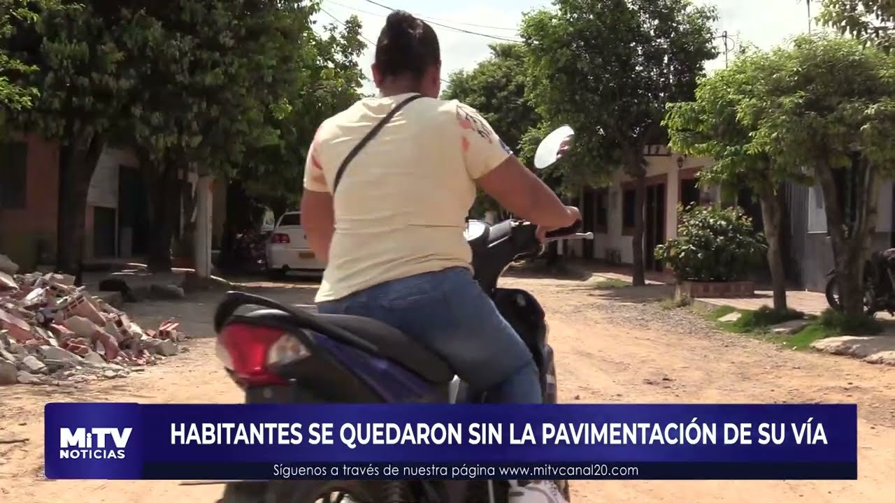 HABITANTES SE QUEDARON SIN LA PAVIMENTACIÓN DE SU VÍA