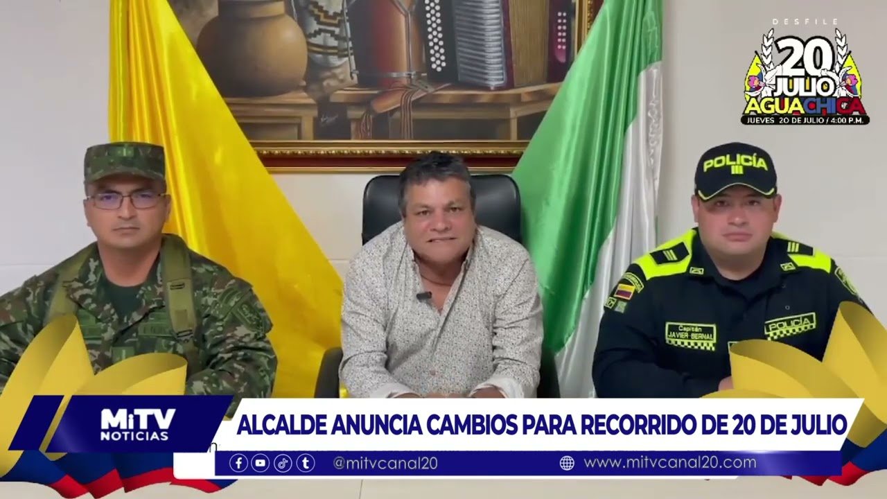 ALCALDE ANUNCIA CAMBIOS PARA RECORRIDO DE 20 DE JULIO