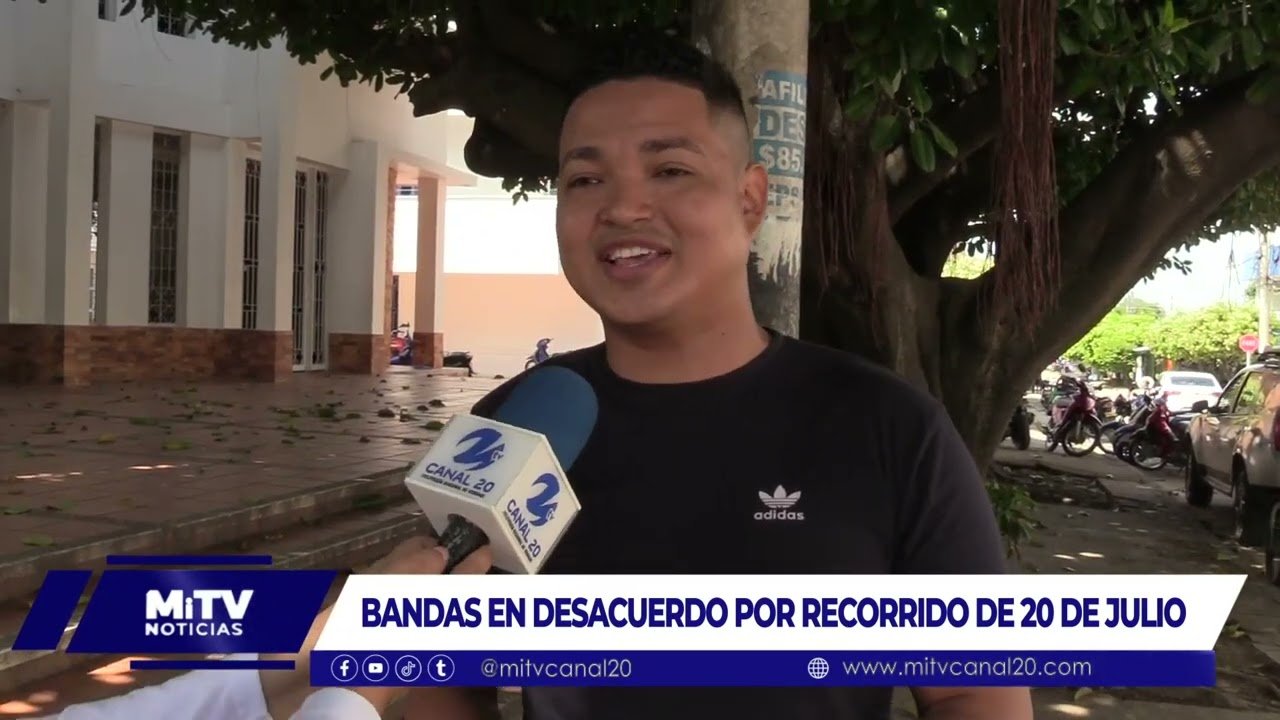 BANDAS EN DESACUERDO POR RECORRIDO DE 20 DE JULIO