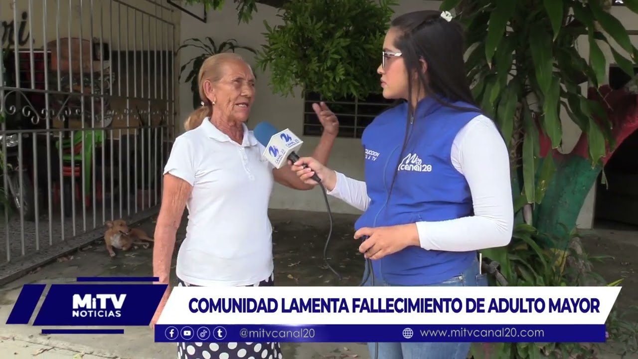 LAMENTAN FALLECIMIENTO DE ADULTO MAYOR