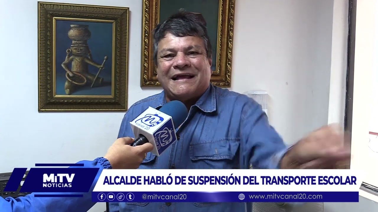 ALCALDE HABLÓ DE SUSPENSIÓN DEL TRANSPORTE ESCOLAR