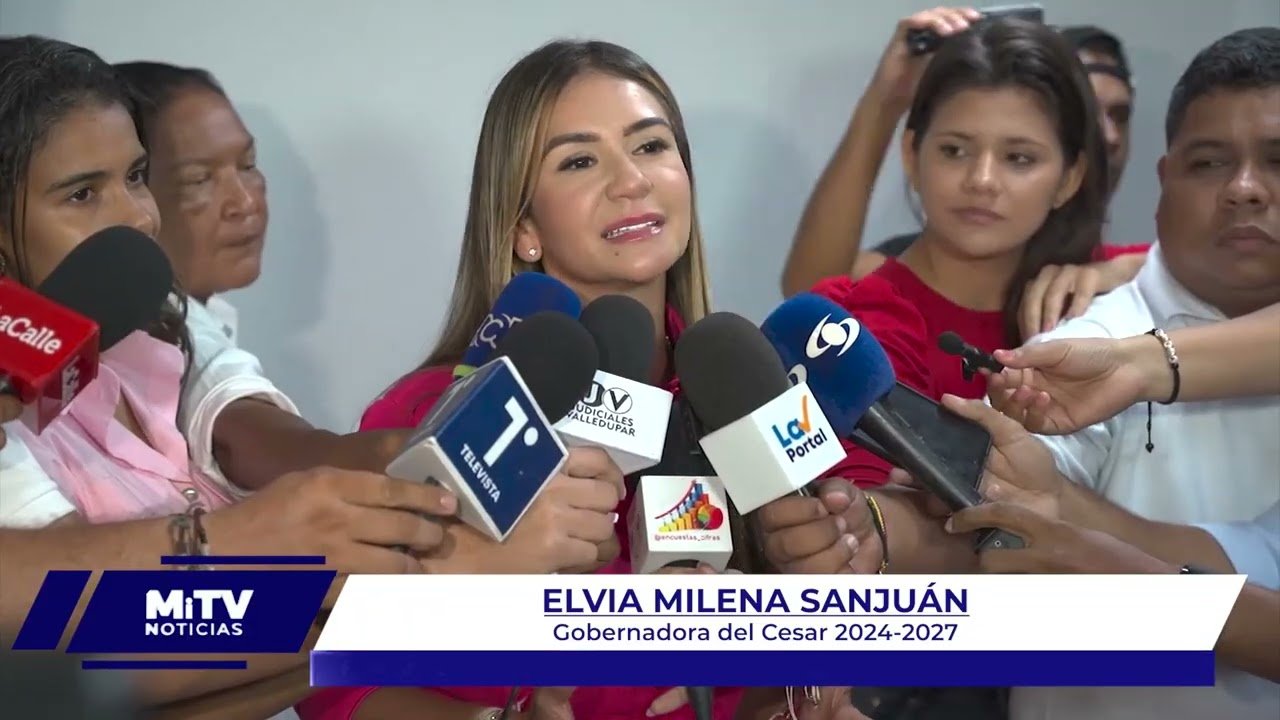 ELVIA MILENA SANJUÁN AGRADECE EL APOYO DE LOS CESARENSES